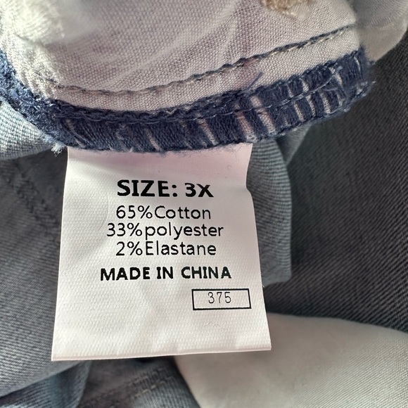 NWOT Jean Shorts. Size 3X - Picture 4 of 6